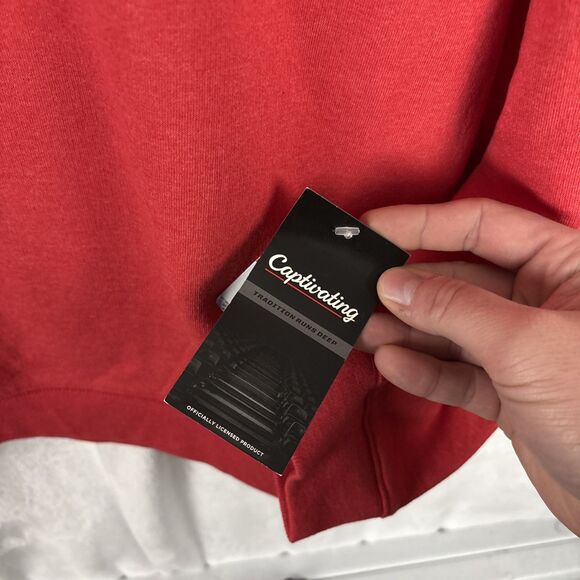 Louisville Cardinals Crewneck Sweatshirt Size Large Red NCAA Collegiate NWT - Picture 3 of 6